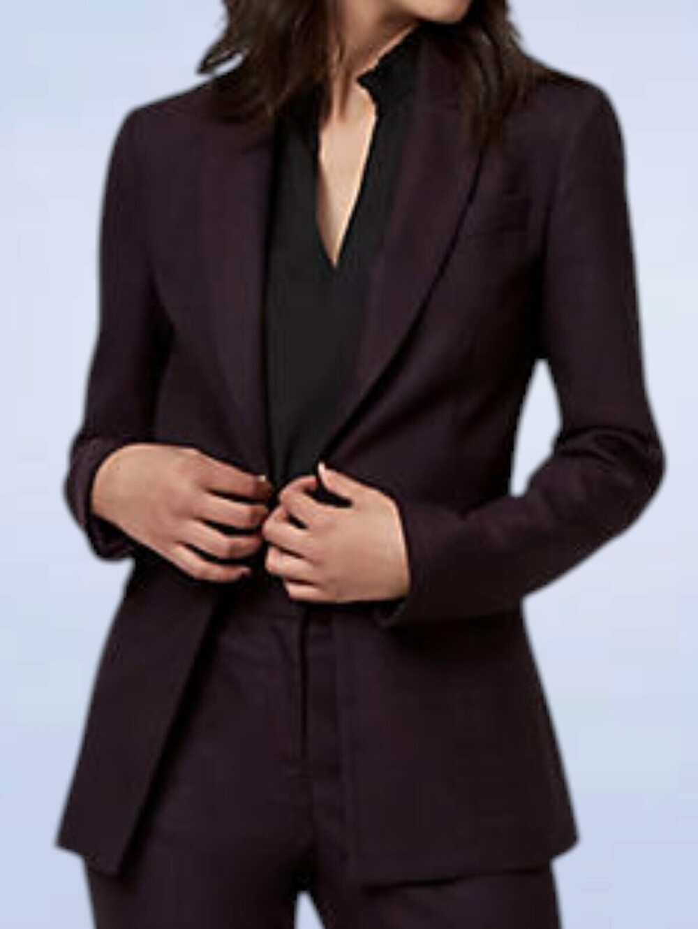Le Chateau Red Black Blazer - Size Small